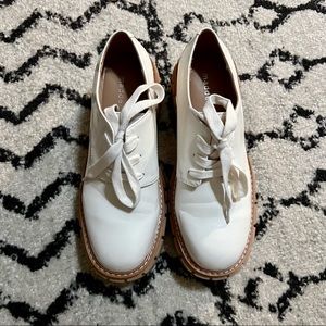 Steve Madden White Chunky Loafers